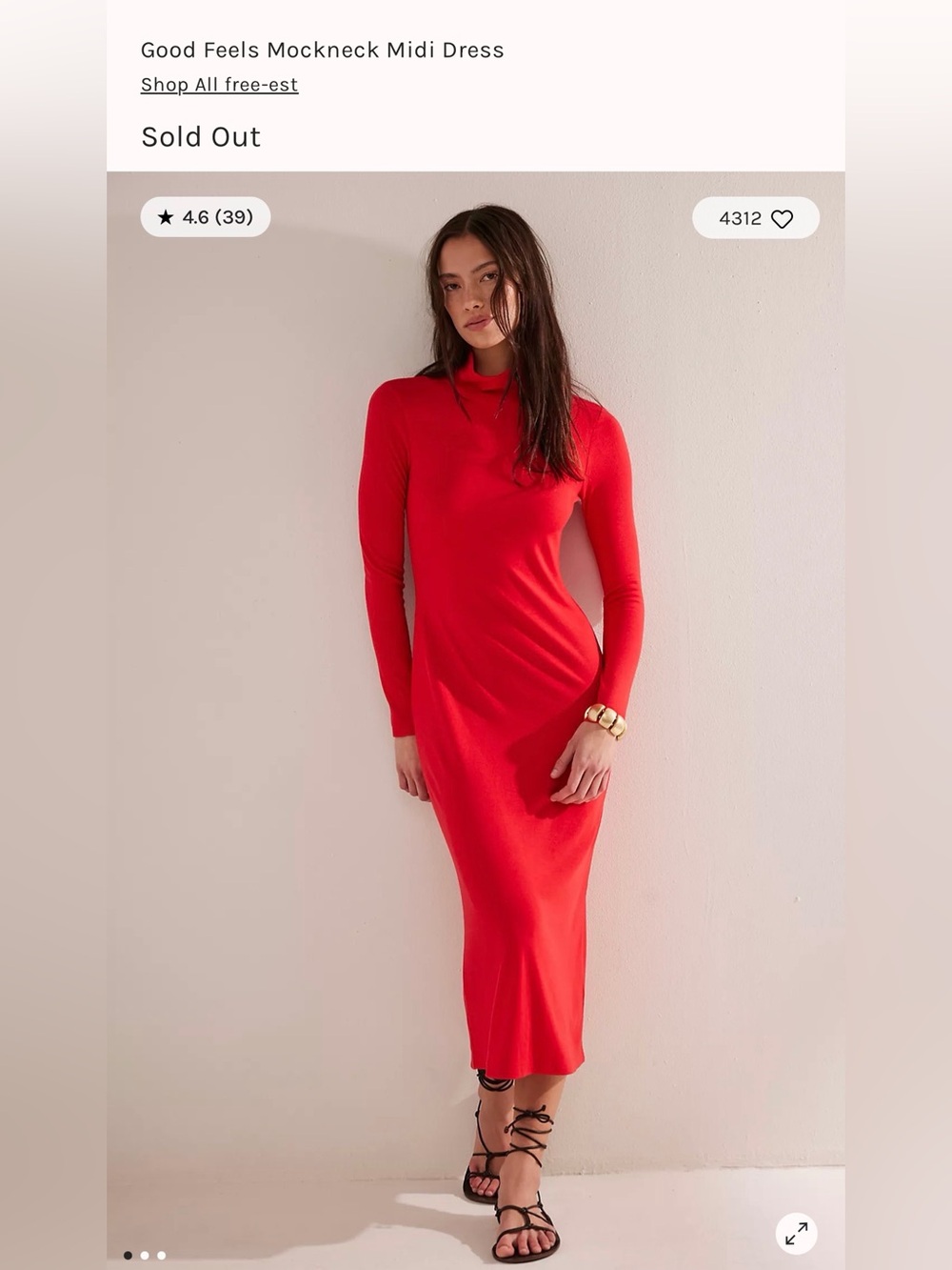 Free-est by Free People Red Maxi Dress | Size US Large